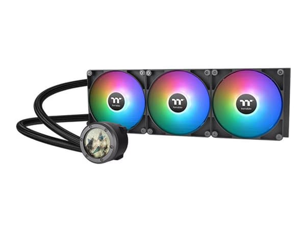 Thermaltake TH420 V2 Ultra ARGB Sync - Væskekjølesystem for prosessor - Radiatorstørrelse: 420 mm - (for: LGA2066, LGA2011-3, LGA2011, LGA1700, LGA12 Sort