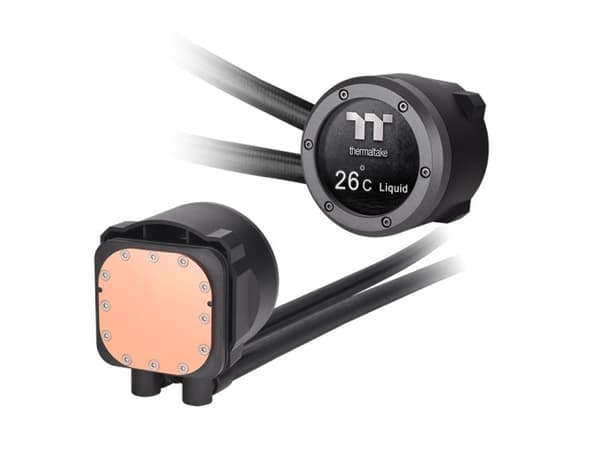 Thermaltake TH280 V2 Ultra ARGB Sync - Væskekjølesystem for prosessor - med LCD-skjerm - (for: LGA1156, AM2, AM2+, AM3, LGA1155, AM3+, LGA2011, FM1,