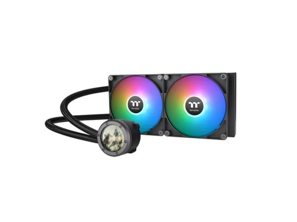 Thermaltake TH280 V2 Ultra ARGB Sync - Væskekjølesystem for prosessor - med LCD-skjerm - (for: LGA1156, AM2, AM2+, AM3, LGA1155, AM3+, LGA2011, FM1,