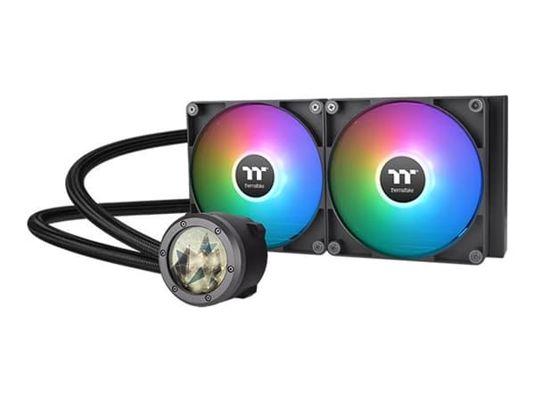 Thermaltake TH280 V2 Ultra ARGB Sync - Kylsystem med vätska till processorn - med LCD-display - (för: LGA1156, AM2, AM2+, AM3, LGA1155, AM3+, LGA2011 Svart