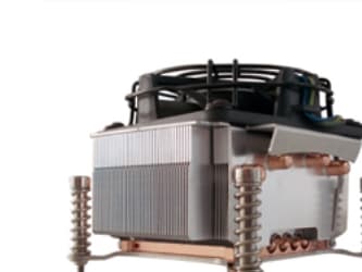 Dynatron Inter-Tech G-555 - Prosessor luftkjøler - (for: LGA1366) - Aluminium med kobberbase - 77 mm - 2U (88885064)