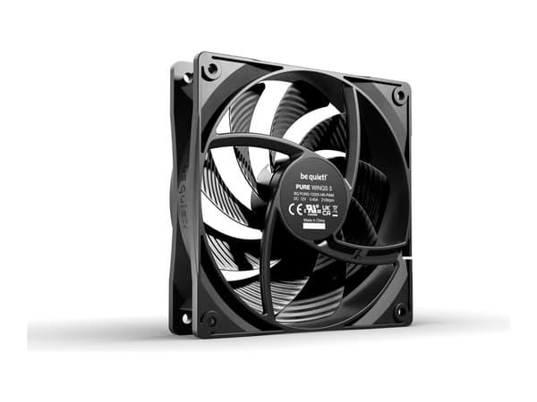 be quiet! Pure Wings 3 - High Speed - kabinettvifte - 120 mm - svart