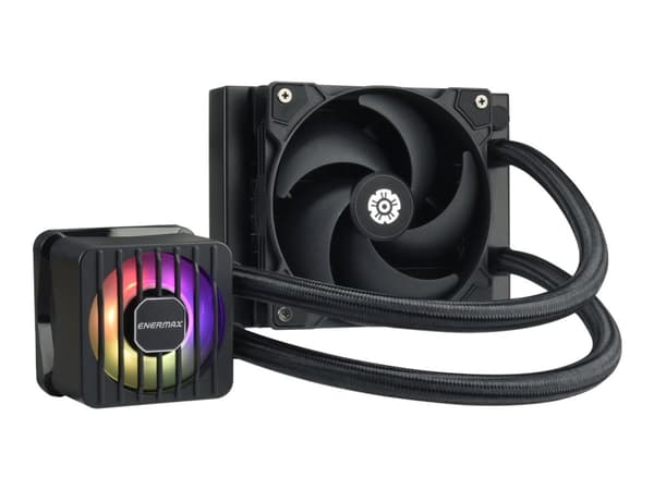 Enermax LIQMAXFLO SR ELC-LMF120-SF - Kylsystem med vätska till processorn - ARGB - Elementstorlek: 120 mm - (för: LGA115x Socket, LGA1200, LGA1366, L