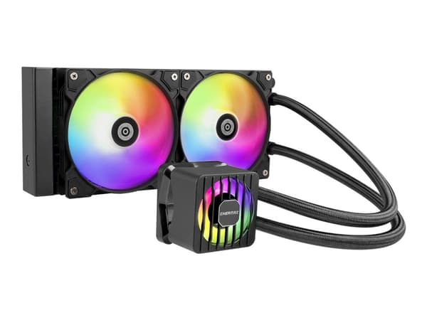Enermax LIQMAXFLO ELC-LMF240T-ARGB - Væskekjølesystem for prosessor - 38 mm thick radiator - Radiatorstørrelse: 240 mm - (for: LGA115x Socket, LGA120 Sort