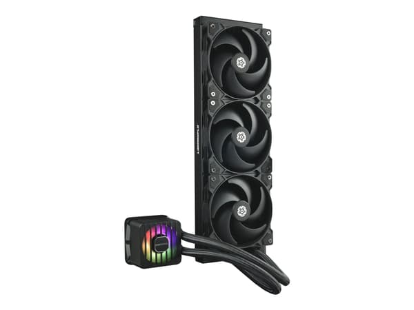 Enermax LIQMAXFLO SR, nestejäähdytyssarja, 12 cm, 500 rpm, 1800 rpm, 58,03 kuutiometriä/min, musta
