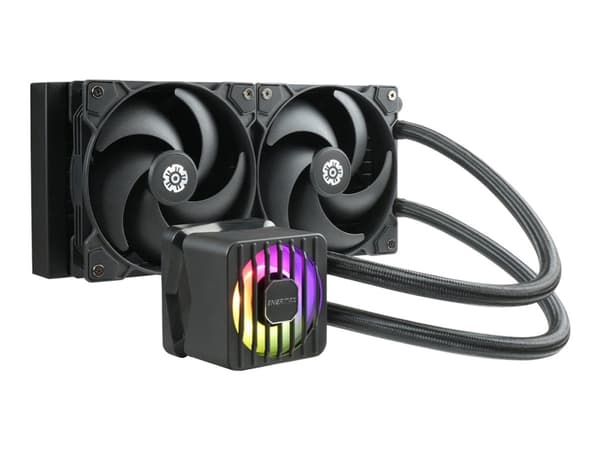 Enermax LIQMAXFLO SR, nestejäähdytyssarja, 12 cm, 500 rpm, 1800 rpm, 58,03 kuutiometriä/min, musta