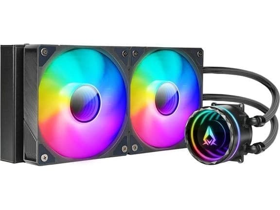 Azza Blizzard Pro 240, All-in-one liquid cooler, 24 cm, Black