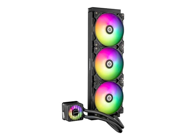 Enermax LIQMAXFLO, nestejäähdytyssarja, 14 cm, 500 rpm, 1700 rpm, 78,76 kuutiometriä/min, musta