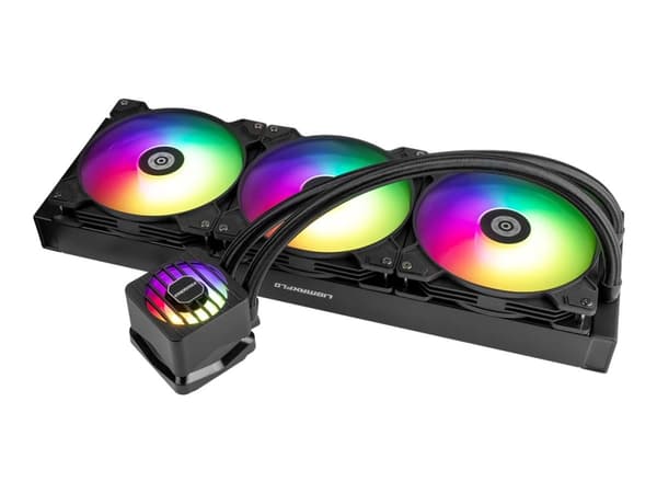 Enermax LIQMAXFLO ELC-LMF420T-ARGB - Væskekjølesystem for prosessor - 38mm thick radiator - Radiatorstørrelse: 420 mm - (for: LGA115x Socket, LGA1200 Sort