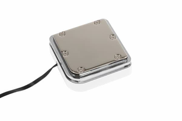 Alphacool Core 1 Aurora, Vannblokk, Messing, Kopper, Nickel, Gjennomsiktig, Hvit, 3-Pin, 1/4", 3-pin
