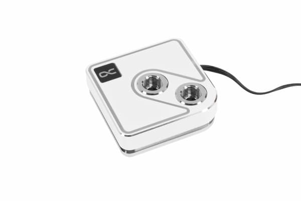 Alphacool Core 1 Aurora, Vannblokk, Messing, Kopper, Nickel, Gjennomsiktig, Hvit, 3-Pin, 1/4", 3-pin
