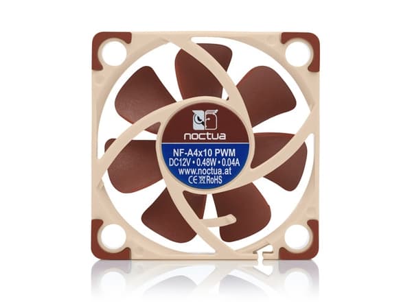 Noctua NF-A4X10 24V PWM, Vifte, 4 cm, 5000 RPM, 8,9 m³/t, Beige, Brun