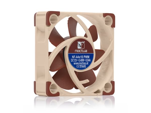 Noctua NF-A4X10 24V PWM, Vifte, 4 cm, 5000 RPM, 8,9 m³/t, Beige, Brun