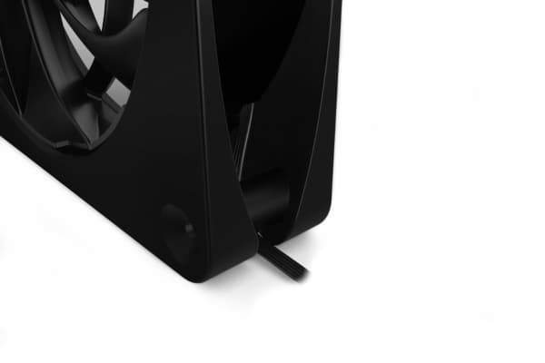 Alphacool Apex Stealth Metall, Vifte, 12 cm, 400 RPM, 2000 RPM, 130,501 m³/t, Sort