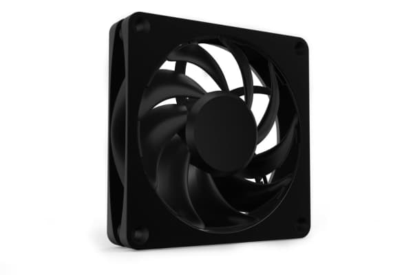 Alphacool Apex Stealth Metall, Vifte, 12 cm, 400 RPM, 2000 RPM, 130,501 m³/t, Sort Sort