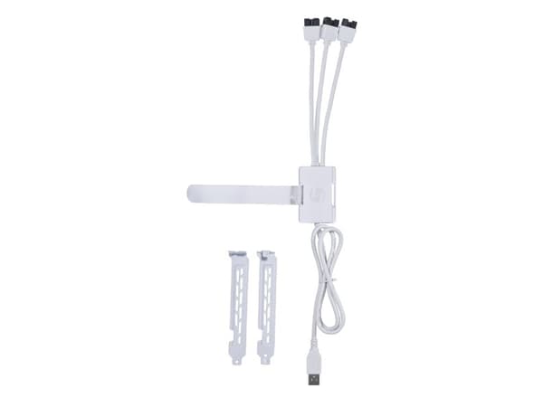 Lian Li PW-U2TPAW, USB typ-A, 3 x IDC (9 stift), hane, hane, rak, rak