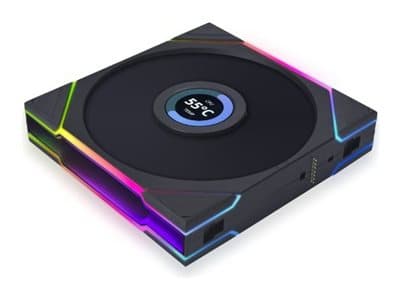 Lian Li UNI FAN TL LCD 120 - Kabinettvifte - med LCD-skjerm - 120 mm - svart Sort