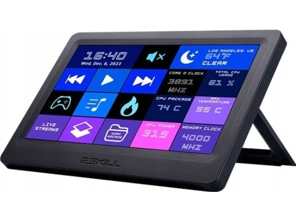 G.Skill WigiDash - Pekskärm med LCD-bildskärm - kapacitiv - kabelansluten - USB