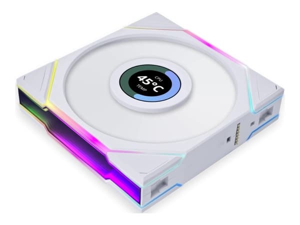 Lian Li UNI FAN TL LCD 140 Reverse Blade - Kabinettvifte - med LCD-skjerm - 140 mm - hvit Hvit