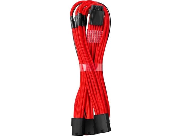 CableMod Pro ModMesh 12VHPWR til 3x PCI-e-kabel - 45 cm, rød