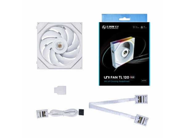 Lian Li UNI FAN TL 120 - Lådfläkt - 120 mm - vit