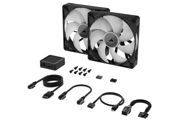 CORSAIR RX RGB Series, iCUE LINK RX140 RGB, 140mm Fan, Dual Pack