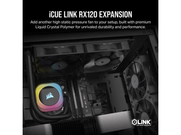 CORSAIR iCUE Link RX120 - Kabinettvifte - 120 mm