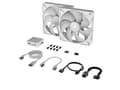 Miniatyrbilde 3 av 5: CORSAIR iCUE Link RX140 RGB Twin Starter Kit - Kabinettvifte - 140 mm - hvit (en pakke 2)