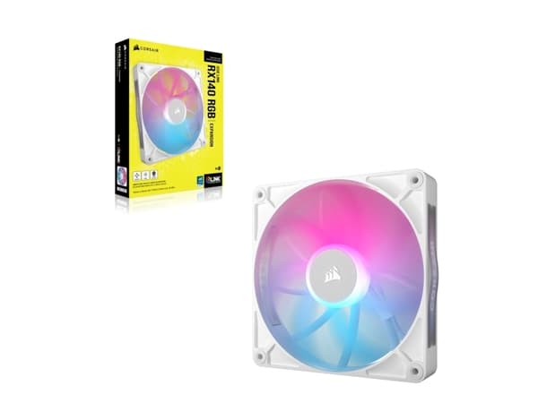 CORSAIR iCUE Link RX140 - Lådfläkt - 140 mm - vit