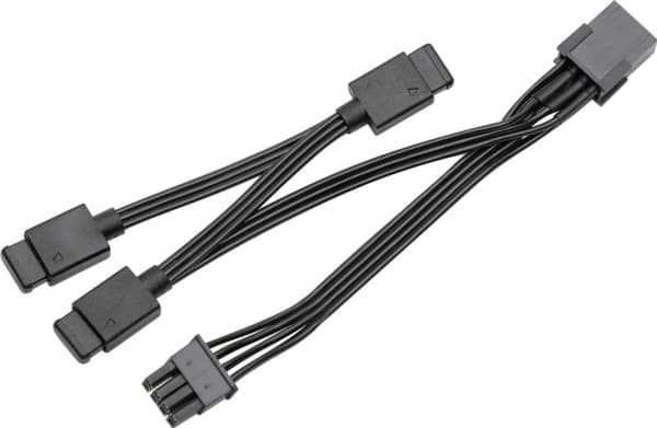 EK Water Blocks EK-Loop OmniLink D-RGB 3-veis signal splitter kabel svart 10cm (3831109897515)