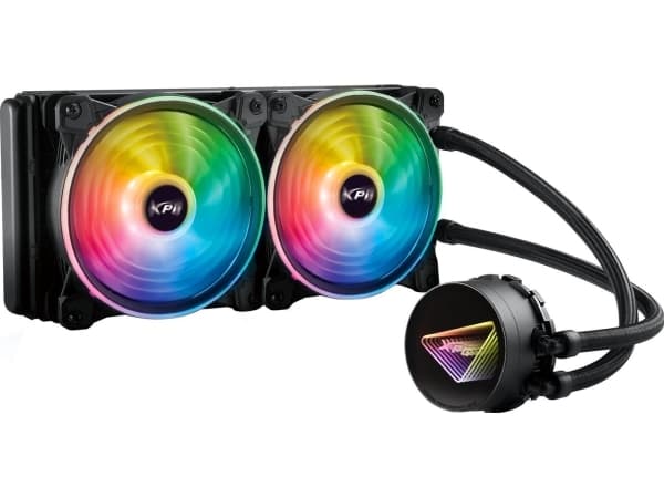 XPG LEVANTE X 240, Væskekjølesett, 12 cm, 600 RPM, 2000 RPM, Sort