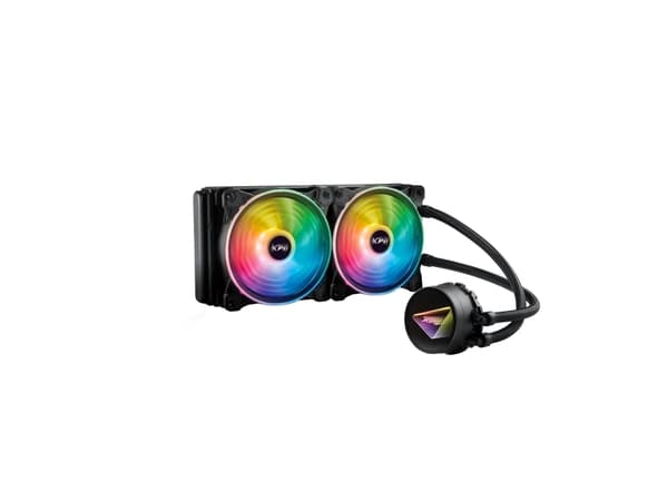 XPG LEVANTE X 240, Væskekjølesett, 12 cm, 600 RPM, 2000 RPM, Sort Sort