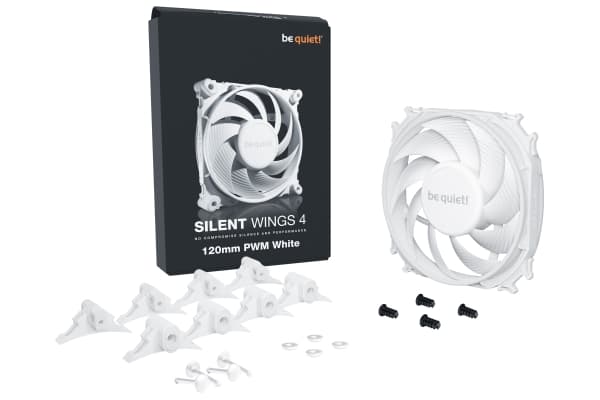 be quiet! Silent Wings 4 - Kabinettvifte - PWM - 120 mm - hvit