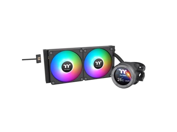 Thermaltake CL-W415-PL12SW-A, Væskekjølesett, 12 cm, Sort Sort