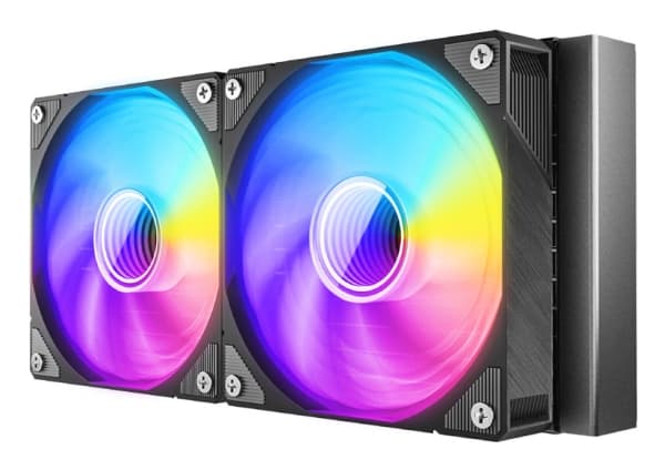 Azza HEX 240, All-in-one liquid cooler, 12 cm, 120 m³/h, Black