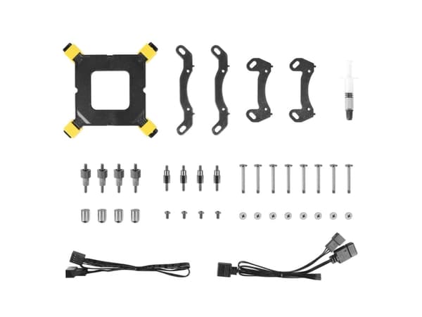 Azza HEX 240, All-in-one liquid cooler, 12 cm, 120 m³/h, Black