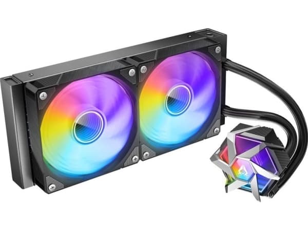 Azza HEX 240, All-in-one liquid cooler, 12 cm, 120 m³/h, Black