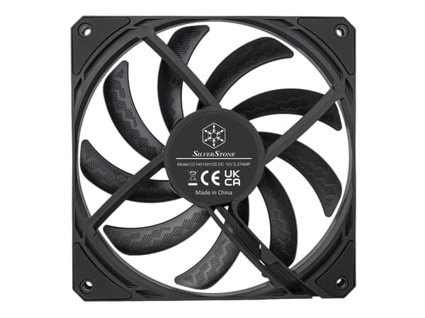 Silverstone SST-AS140B, Vifte, 14 cm, 1700 RPM, Sort