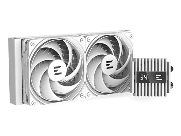Zalman ALPHA2 A24 WHITE, Alt-i-ett væskekjøler, 12 cm, Hvit