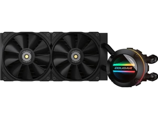 COUGAR Gaming POSEIDON-GT 240, Alt-i-ett væskekjøler, 12 cm, Sort Sort