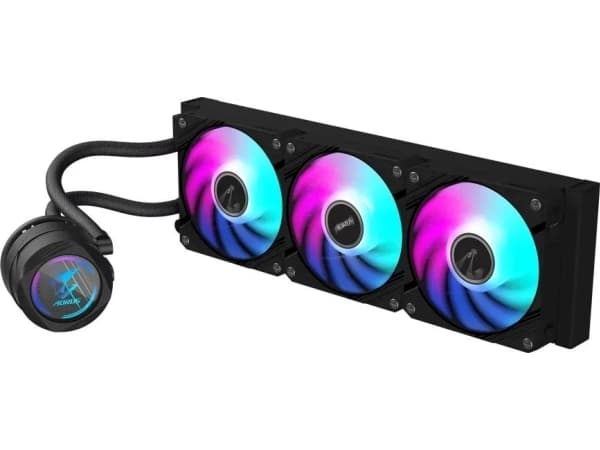 Gigabyte AORUS WATERFORCE II 360, alt-i-ett væskekjøler, 12 cm, 64,95 CFM, svart Sort