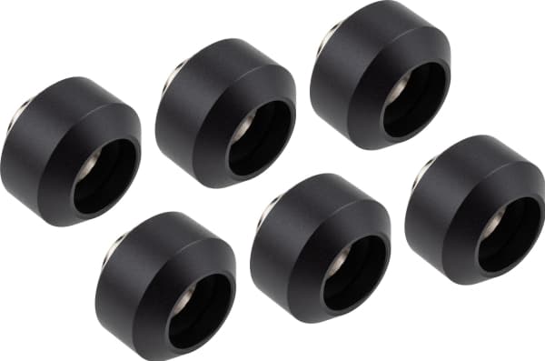 Optimus Optimus Hardtube Fittings, 14mm, 6er Pack mit Werkzeug - juodas