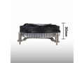 Miniatyrbilde 4 av 5: Titan DC-HA11TZ/RPW, Luftkjøler, 9,5 cm, 1000 RPM, 2600 RPM, Aluminium, Sort