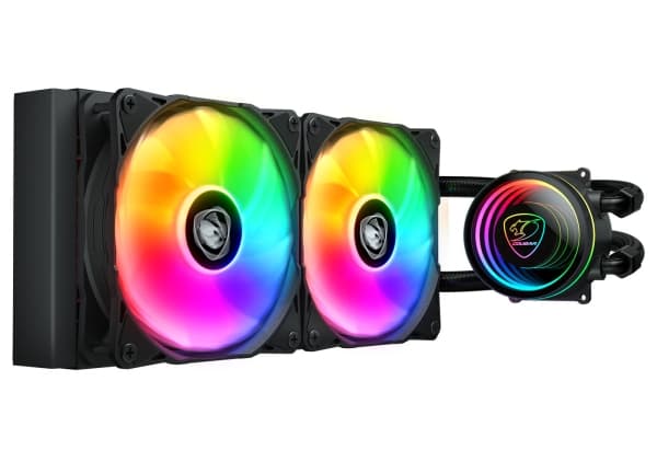 COUGAR Gaming Poseidon Elite ARGB 240, Alt-i-ett væskekjøler, Sort