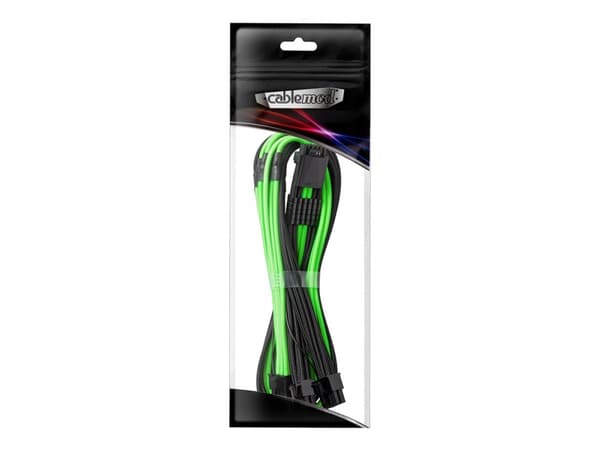 CableMod C-Series PRO ModMesh 12VHPWR to 3x PCI-e Kabel for Corsair - 60cm, black/light green