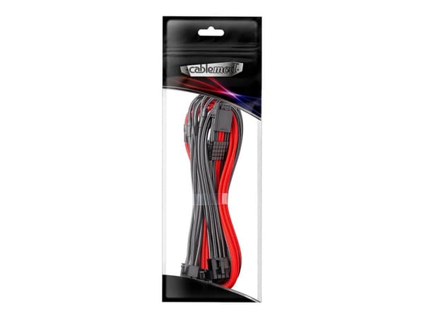 CableMod C-Series PRO ModMesh 12VHPWR to 3x PCI-e Cable for Corsair - 60cm, carbon/red
