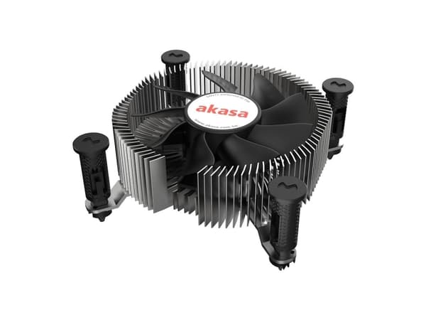 Akasa - CPU-jäähdytin - Mini-ITX - (LGA1700) - alumiinia kuparisydämellä - 74 mm