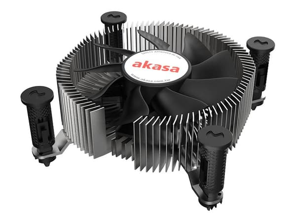 Akasa - CPU-jäähdytin - Mini-ITX - (LGA1700) - alumiinia kuparisydämellä - 74 mm