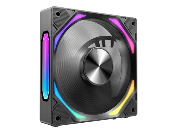 Azza GALAXY BLACK, Vifte, 12 cm, 500 RPM, 1980 RPM, Sort