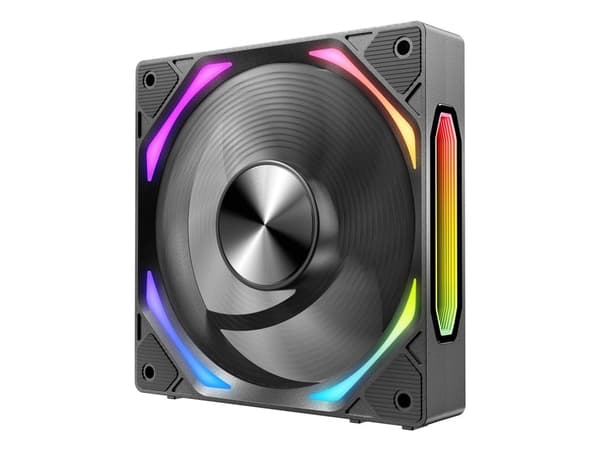 Azza GALAXY BLACK, Vifte, 12 cm, 500 RPM, 1980 RPM, Sort